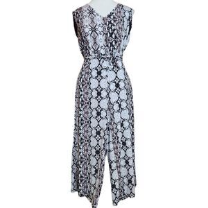 Nicole Miller Wide Leg Cropped Jumpsuit